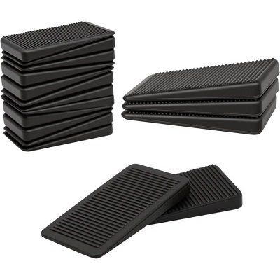 Cales de nivellement pour meubles, cales en plastique flexibles anti-vacillement pour chaises, tables, lits et meubles, noir