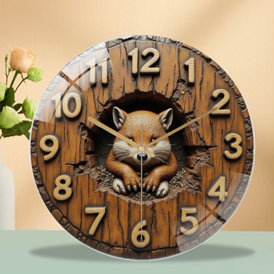 Horloge murale mignonne Fox Design
