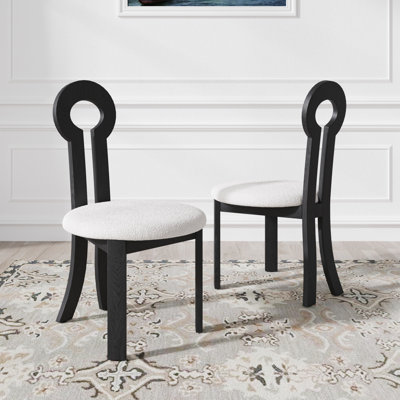 Chaise d'appoint moderne (ensemble de 2)