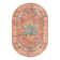 Tapis oriental rouge rouille