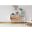 Modern Scandinavian Nightstand with Wooden Legs, 23.6 x 24.0 x 15.7 inches | 100% Melamine Coated Particle Board, UV Digital Printing | Features Multiple Shelves & Wall-Mountable Design for Extra Storage