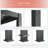 Outdoor Patio Pergola Adjustable Metal Pergola with Louvers-104804875