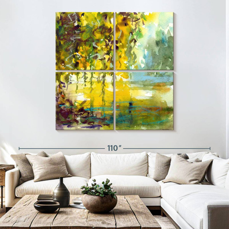 Harnek Abstract Willow Tree, 74" H x 74" W