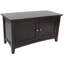 Banc de rangement à 2 portes Ajwad, espresso-1300511511