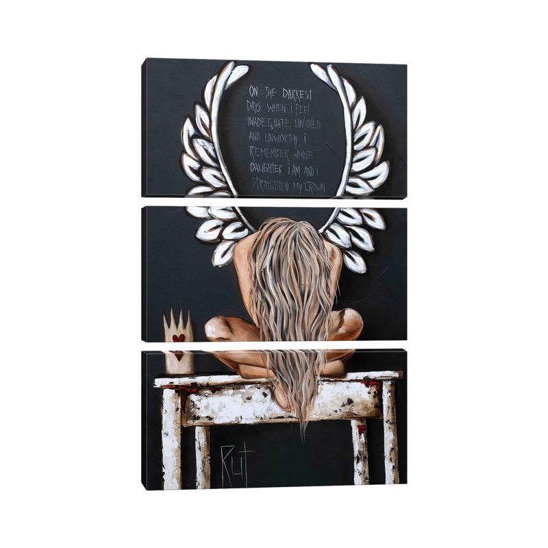 On The Darkest Days On Canvas par Ruth's Angels, impression sur toile tendue sur châssis
