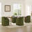 Upholstered Dining Chair with Washable Slipcover & Casters-1982718307