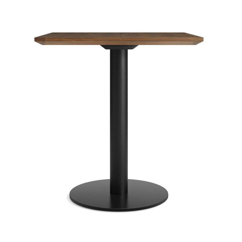 Easy Dining Table, Walnut, Matte Black