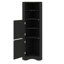 Grande armoire de coin autoportante avec portes et tablettes réglables-1795740636