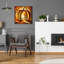  «Fall Landscape Pumpkin 1» par Rey Klimt, art mural en verre acrylique, 24 po x 24 po-430246773