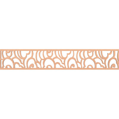 46 5/8"W x 8"H x 3/8"T Springfield Fretwork Moulding, Alder
