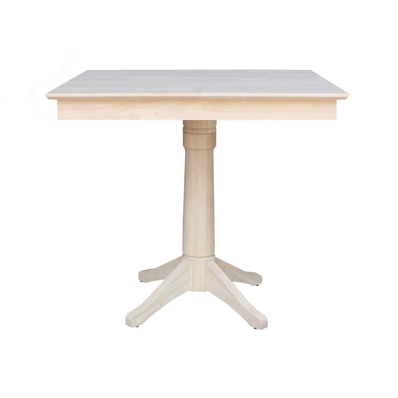 Ensemble de salle à manger 5 pièces à hauteur de comptoir en bois massif Chikako