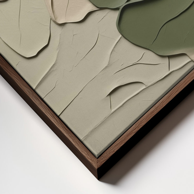 Sketch Faune III – Botanical Silhouettes Rendered In Sculpted Minimalist Layers Print by Alma, Brown, 40" H x 40" W