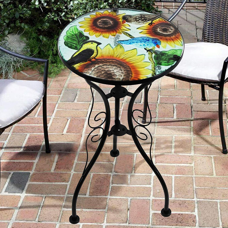 Molokai Round Metal Outdoor Side Table , 30.5cm cm W 30.5cm cm D