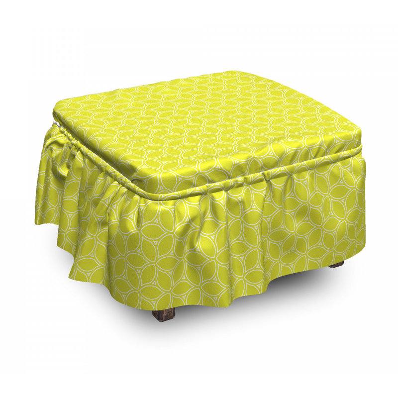 Housse pour repose-pieds des juteux citrons abstract