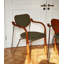 Fauteuil à dossier en acier inoxydable French Vintage