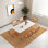 Rectangular rock plate dining table sets