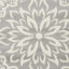 Tapis floral ivoire / gris Yurig-1546917710