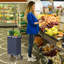 Chariot utilitaire d'épicerie avec chariot amovible Costway-87287427