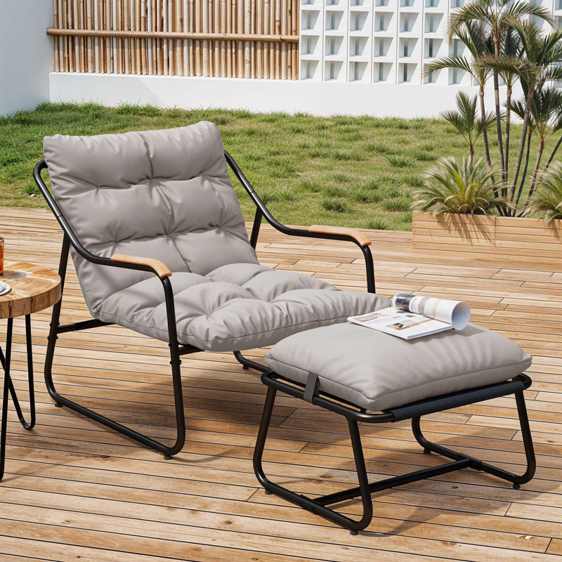 Patio Lounge Chair And Ottoman