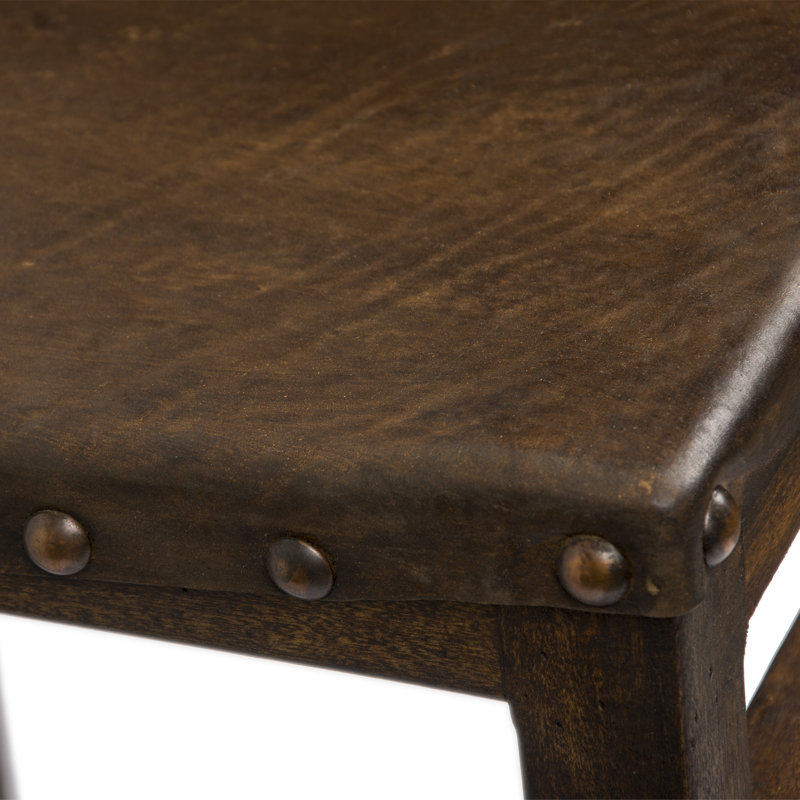 Kalla Counter Stool with Solid Wood Frame, 42" H x 19" W x 16.5" D