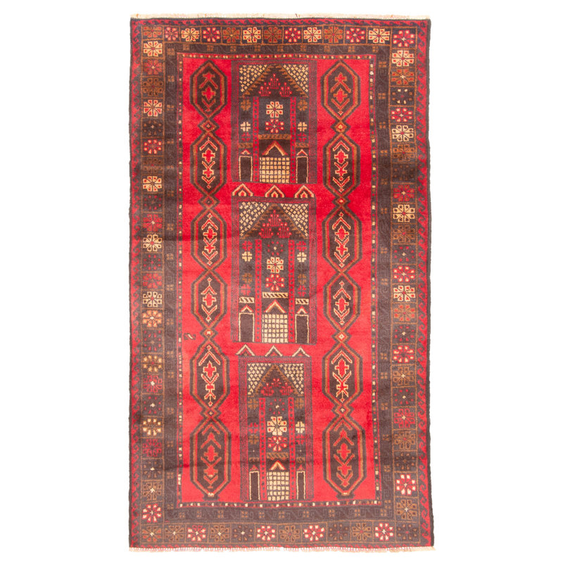 Teimani Red Rug 3'5" x 6'1"