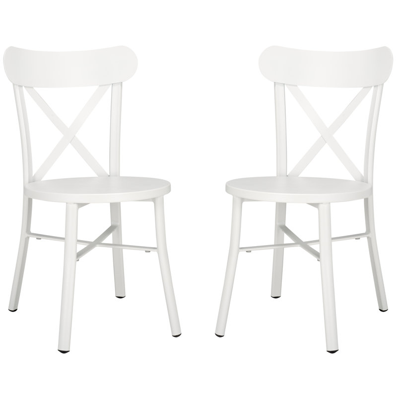 Core Cross Back Chair Set Of 2, White