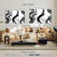 Impression sur toile Wispy Black Brush Strokes-93025577