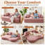 Upholstered 34.64 " Chenille Sofa Bed-357957826