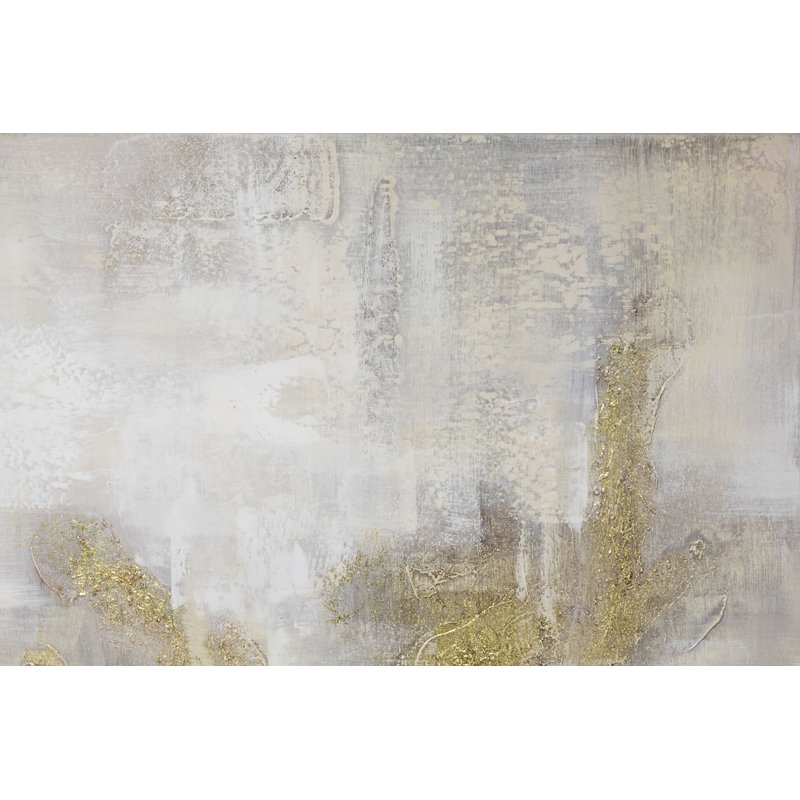 Hand -painted golden wings acrylic painting