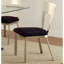 Chaise d'appoint à dossier trou de serrure Bagdai (ensemble de 2)