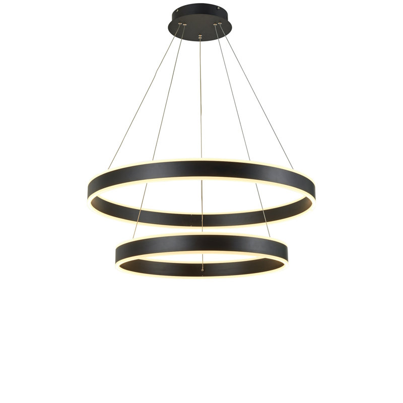Lustre de vestibule noir Emeri Thumprints, Noir