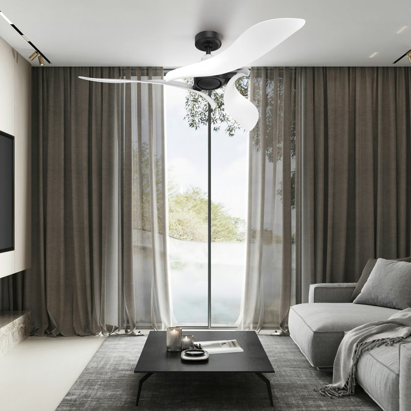 54" 3 - Blade Ceiling Fan With Remote Control
