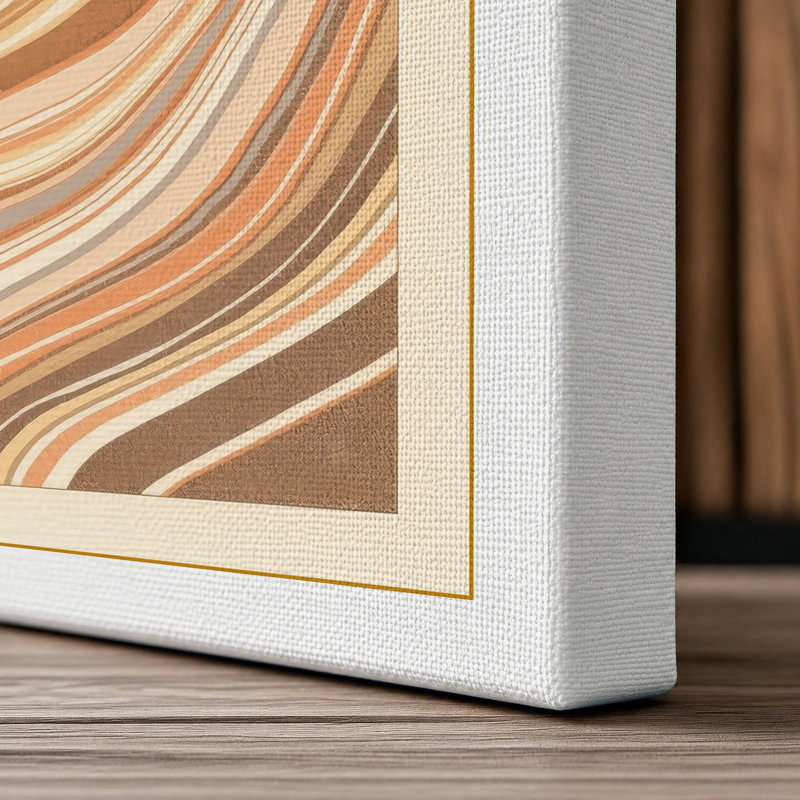 Layered Earth Rustic - Wrapped Canvas, 24x16 - 61.0 x 40.6 cm, White Border
