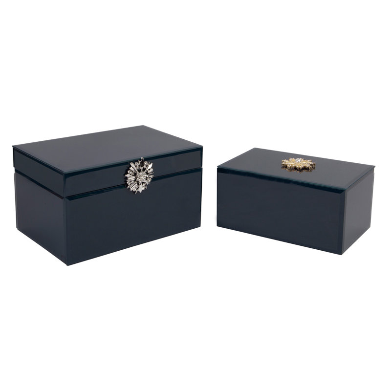 Avelar Decorative Box, Navy