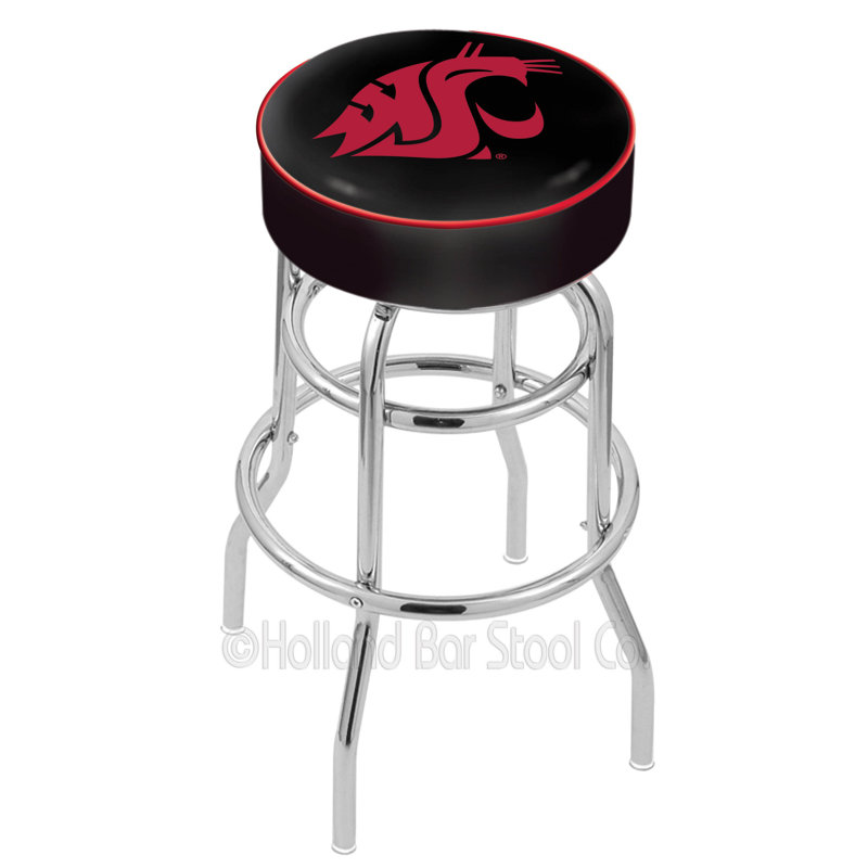 NCAA Swivel Bar & Counter Stool, Bar Stool (30" Seat Height), Washington State