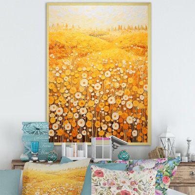 Golden Harvest Floral Field I - reproduction sur toile