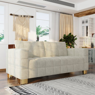 81.89"square Armrest Upholstered Sofa