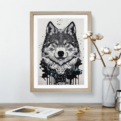 Wolf Graffiti No.3 - Wall Art
