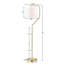 Lampe sur pied angulaire en métal