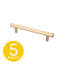 Eclipse Series 7-1/2 in. (192 mm) Centre-to-Centre Modern Black Cabinet Handle/Pull (5 Pack)-103175967-117495099