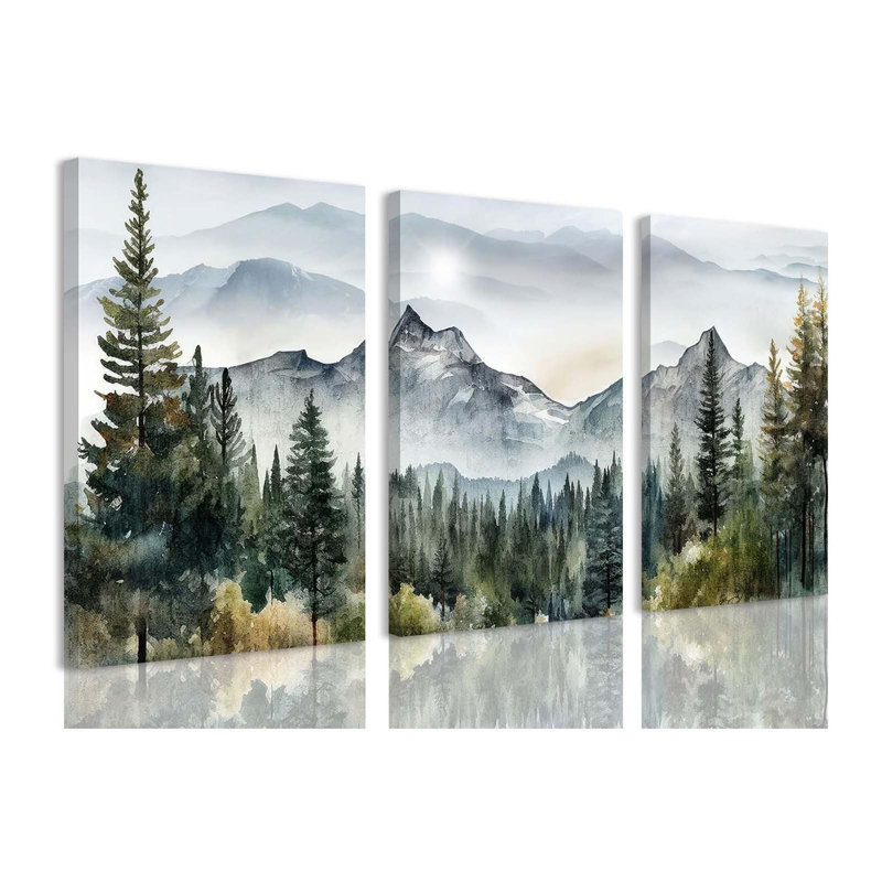 3 Piece Wrapped Canvas Print, 40 cm H x 30 cm W