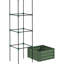 Galvanized Raised Garden Bed, 24"X24"X11.46", With Trellis For Backyard Decoration, Outdoor Planter, , Container Plants, Tomato Trellis, Backyard, Garden, Patio