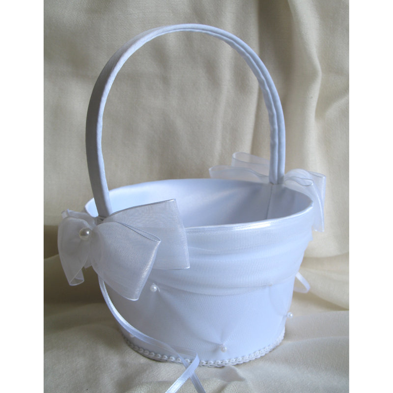 Panier de jardin de fleurs, Blanc