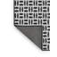 Tapis noir/blanc à motifs-1974289155