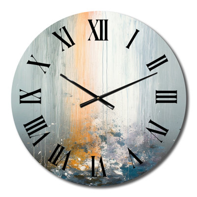 Horloge murale en métal