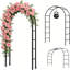 Arche de jardin 7,3 pi - treillis d'extérieur durable pour escalade de roses, glycine, lierre, mariage / allée