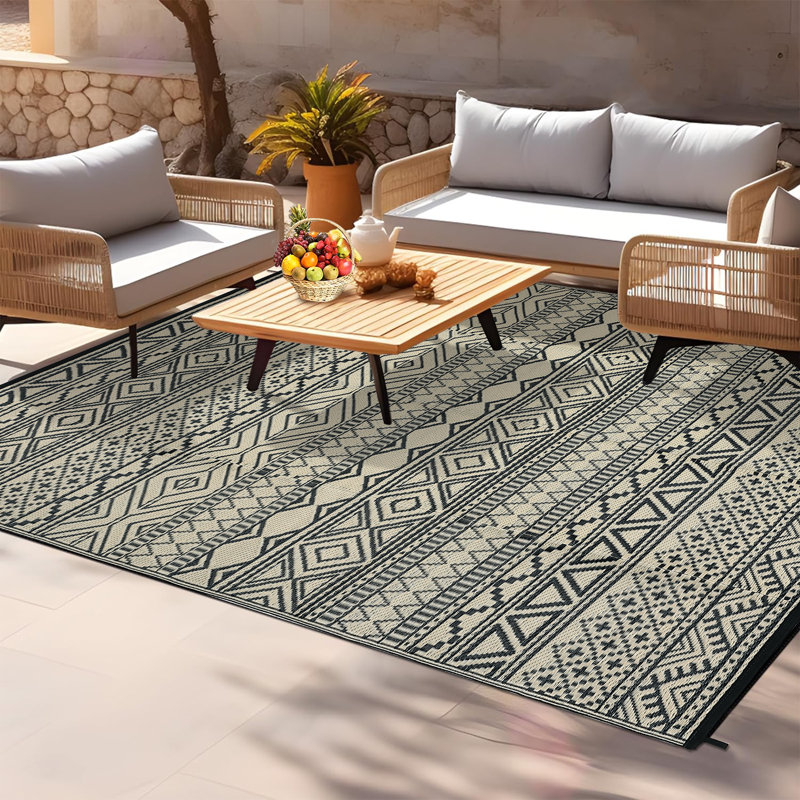 Tapis rectangulaire Hospers avec envers antidérapant, Rectangle de 5 pi x 8 pi