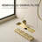 Majesta 12" Brushed Gold linear grid drain-126309752