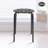 10 Pack Stacking Backless Stools Set with Metal Frame-88365141