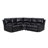 Annaira Faux Leather Reclining L-Shaped Sectional Symmetrical-1285732810